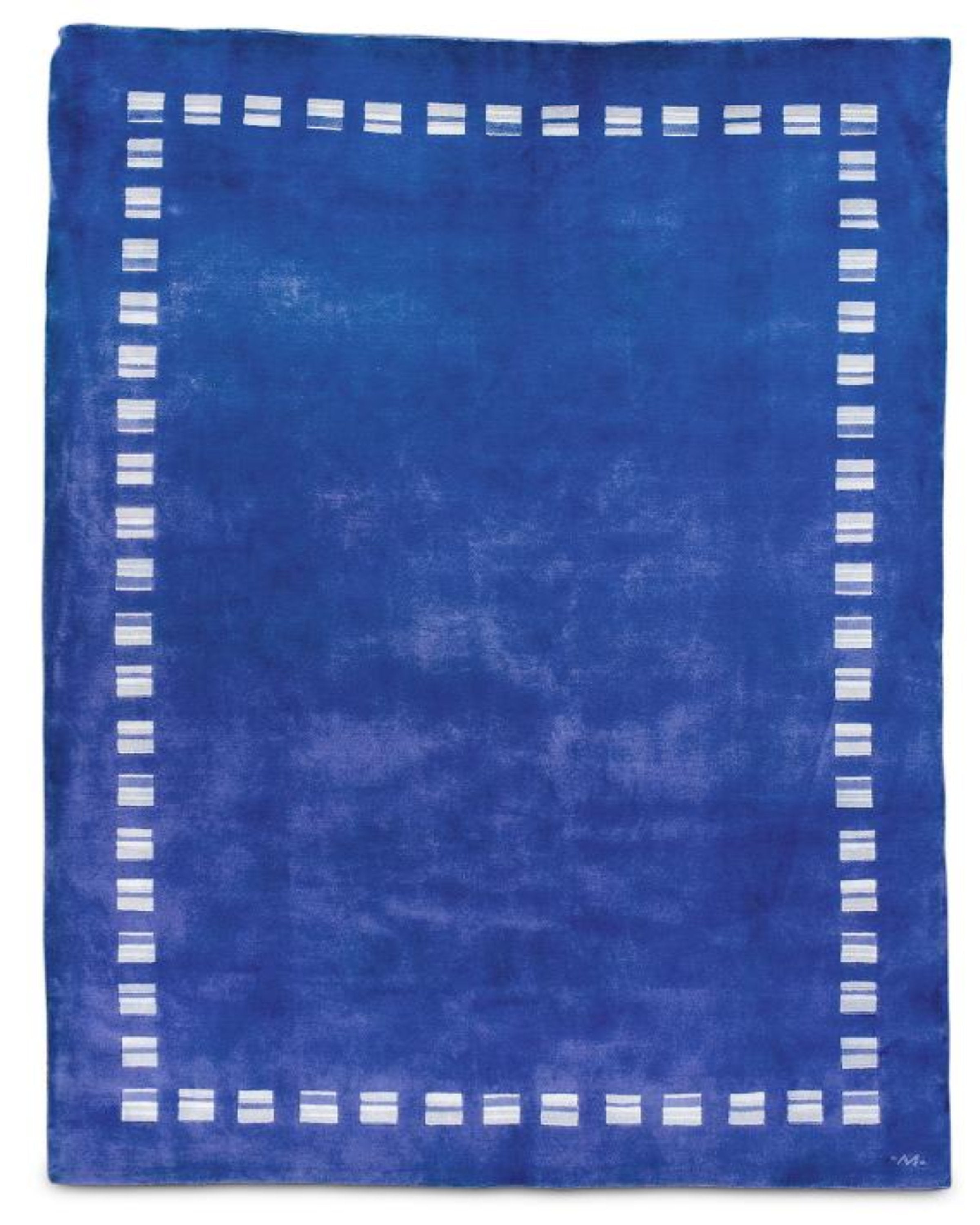 Gabbeh Bloom Wool Rugs - Blue 6'5 x 9'3