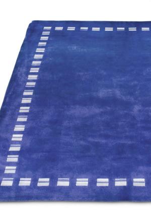 Gabbeh Bloom Wool Rugs - Blue 6'5 x 9'3